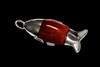 MJ USB Flash Drive - Luxury Fish Silver BloodWood Edition - African Mahogany, Gilding Platinum, Diamond Eyes