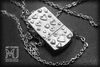 USB Flash Drive Diamond Silver Necklace - Бриллиантовая флешка колье в серебряном корпусе покрытый платиной