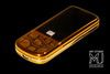 Nokia 8800 Arte Sapphire Gold Leather Edition - Crocodile Brown with Diamond Buttons