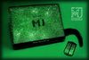 MJ Notebook 777 Swarovski Green, ноутбук в зеленых кристаллах сваровски