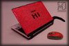 MJ Notebook 777 Swarovski Red, ноутбук в красных кристаллах сваровски