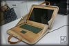 Деревянный ноутбук. Портативный компьютер из дерева.