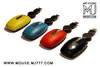 Elite Mouse MJ Exotic Leather Notebook - Fish Skin Mix - Yellow, Blue, Red, Black Color