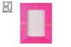 Exclusive Luxury Photo Frame Made From Exotic Genuine Leather - Stingray Polished Pink