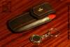 Luxury VIP Case for Vertu with Keyring - Genuine Calf and Karung Leather
