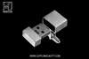 Silver Rhodium USB Flash Drive Cufflinks Edition 
