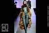 Fashion Show Clothes - Crocodile leather jumpsuit with a fur coat (suspenders made of crocodile skin)