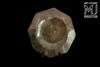 Plate cut from marbled limestone inclusions ammonites - Age Devonian (380 million years)