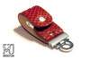 Leather Key Ring Flash Drive KeyRing MJ Edition - Python - Color Red