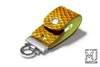 Leather Key Ring Flash Drive KeyRing MJ Edition - Python - Color Yellow Dark