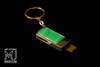 USB Flash Drive Luxury Keyring Mini Exotic Leather MJ Limited Edition - Crocodile Green