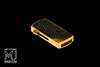 USB Flash Drive Luxury Keyring Mini Exotic Leather MJ Limited Edition Gold - Stingray Black