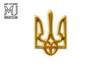 Серебреный герб Украины. Государственная символика из драгоценных металлов.