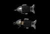 MJ USB Flash Drive - Luxury Fish Silver Blackwood Edition - Ebony SAR, Silver 999 Gilding Palladium, Black Diamond Eyes, Fantastic Speed